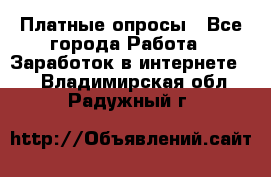 Платные опросы - Все города Работа » Заработок в интернете   . Владимирская обл.,Радужный г.